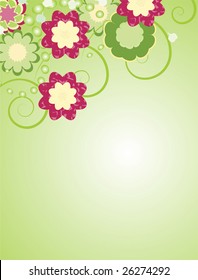 abstract flower vector background