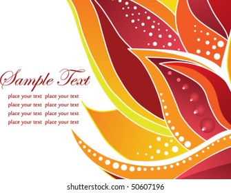 Abstract Flower Vector Background
