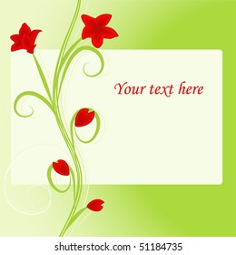 abstract flower vector background
