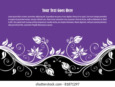 Abstract flower vector background