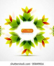 Abstract flower vector background