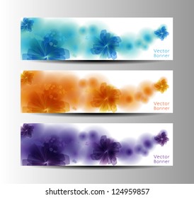 Abstract Flower Vector Background / Brochure Template / Banner. eps 10