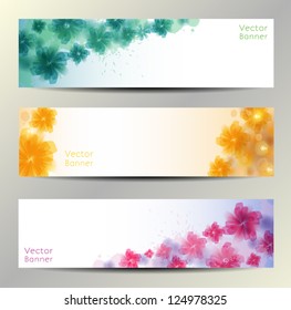 Abstract Flower Vector Background / Brochure Template / Banner. eps 10