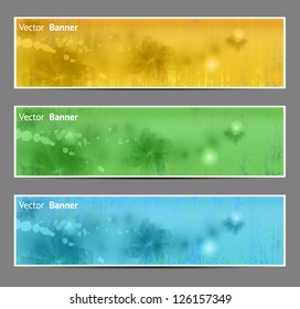 Abstract Flower Vector Background / Brochure Template / Banner. eps 10
