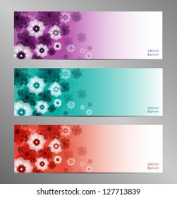 Abstract Flower Vector Background / Brochure Template / Banner. eps 10