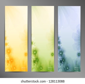 Abstract Flower Vector Background / Brochure Template / Banner. eps 10