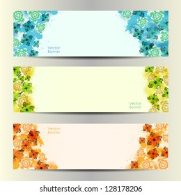 Abstract Flower Vector Background / Brochure Template / Banner. eps 10
