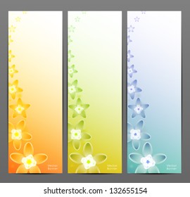 Abstract Flower Vector Background / Brochure Template / Banner. eps 10