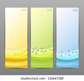 Abstract Flower Vector Background / Brochure Template / Banner. eps 10