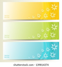Abstract Flower Vector Background / Brochure Template / Banner. eps 10 