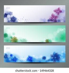 Abstract Flower Vector Background / Brochure Template / Banner. eps 10 