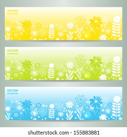 Abstract Flower Vector Background / Brochure Template / Banner. eps 10