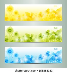 Abstract Flower Vector Background / Brochure Template / Banner. eps 10