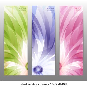 abstract flower vector background / brochure template / banner. eps 10