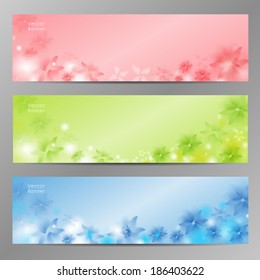 Abstract Flower Vector Background / Brochure Template / Banner. 