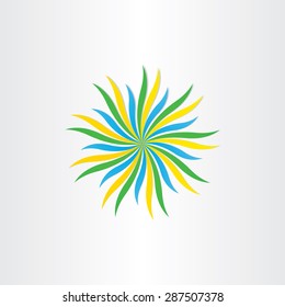 abstract flower vector background design