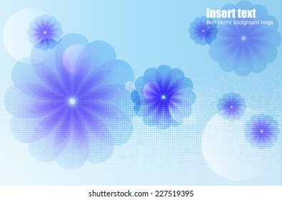 Abstract flower vector design - Creative illustration eps10