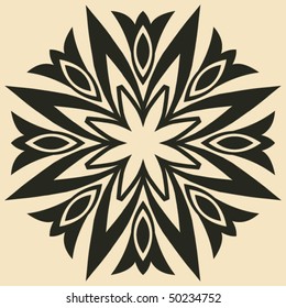 abstract flower, vector design element