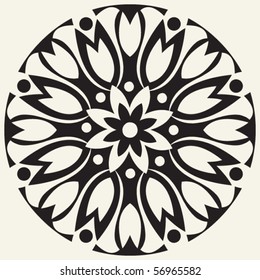 abstract flower, vector design element