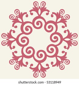 abstract flower, vector design elements