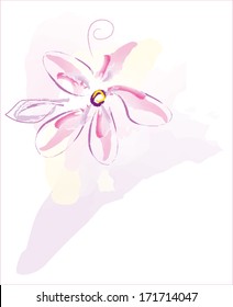 Abstract flower vector EPS10