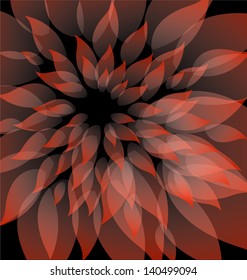 Abstract flower vector fantasy background