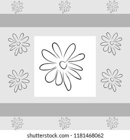Abstract flower. Vector illustration