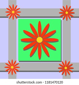 Abstract flower. Vector illustration