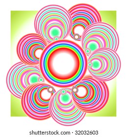 Abstract flower. Vector illustration.