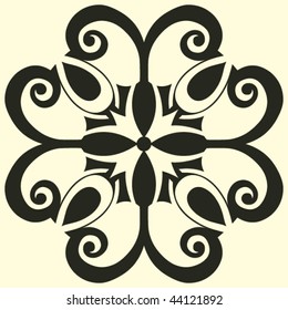 flor abstracta, ilustración vectorial