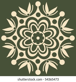 abstract flower, vector illustration