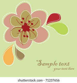 Abstract flower vector illustration