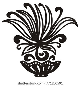 Abstract flower. Vector illustration.