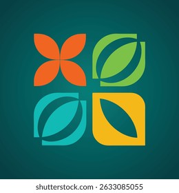 abstract flower vector illustration eps