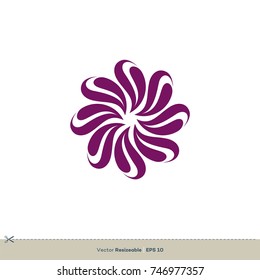 Abstract Flower Vector Logo Template Illustration Design. Vector EPS 10.