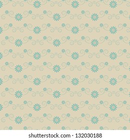 abstract flower vector pattern background