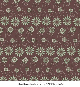 abstract flower vector pattern background