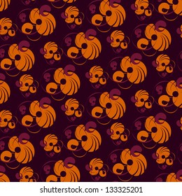 abstract flower vector pattern background