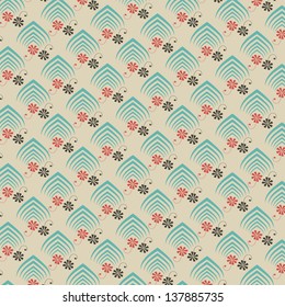 abstract flower vector pattern background