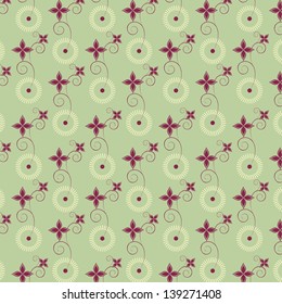 abstract flower vector pattern background