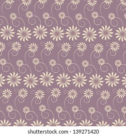 abstract flower vector pattern background