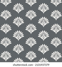 Abstract flower vector pattern, repeating abstract flower in Thai or Chinses styles. Pattern is clean for fabric, wallpaper, printing. Pattern is on swatches panel