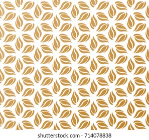 Abstract flower vector pattern. Repeating geometric background with hexagonal grid. 