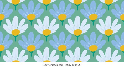 Abstract flower vintage seamless pattern background vector. Colorful botanical wallpaper with flower, foliage. Design for prints, cover, fabric, packaging, wall art, home decor.