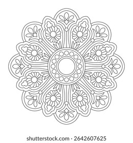Abstract flower wall art decoration mandala design, vector file, simple mandala art, Design for a wallpaper Paint shirt and tile Sticker Design, vector file
