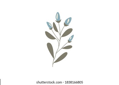 abstract flower.design element. vector illustration.isolated on a white background.