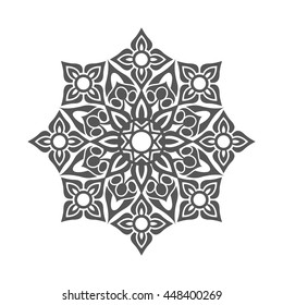 Abstract flower.Ornament Pattern.Decorative element.