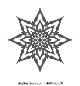 Abstract flower.Ornament Pattern.Decorative element.