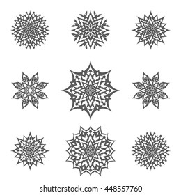 Abstract flower.Ornament Pattern.Decorative element.