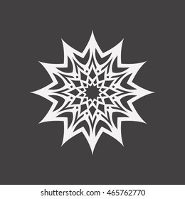 Abstract flower.Ornament Pattern.Decorative element.